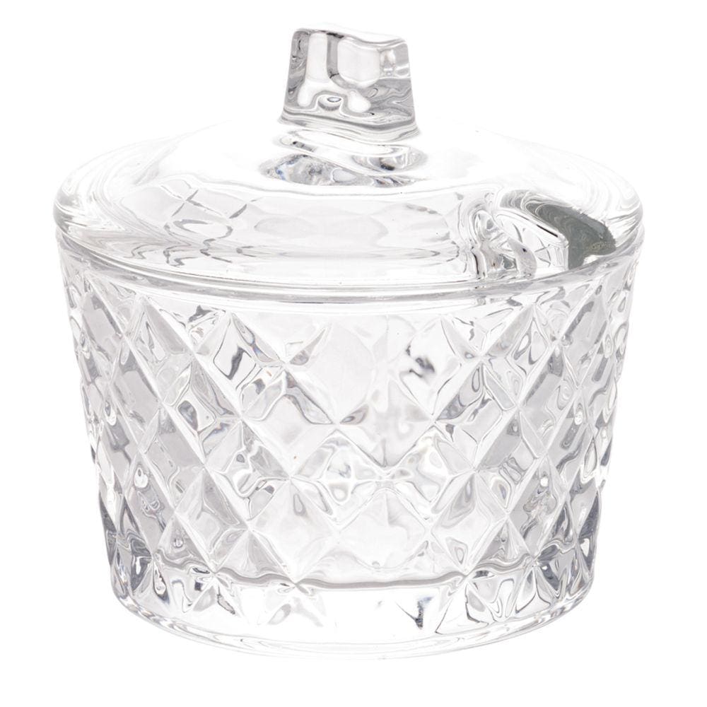 Açucareiro de Cristal Diamante 10cm x 10cm