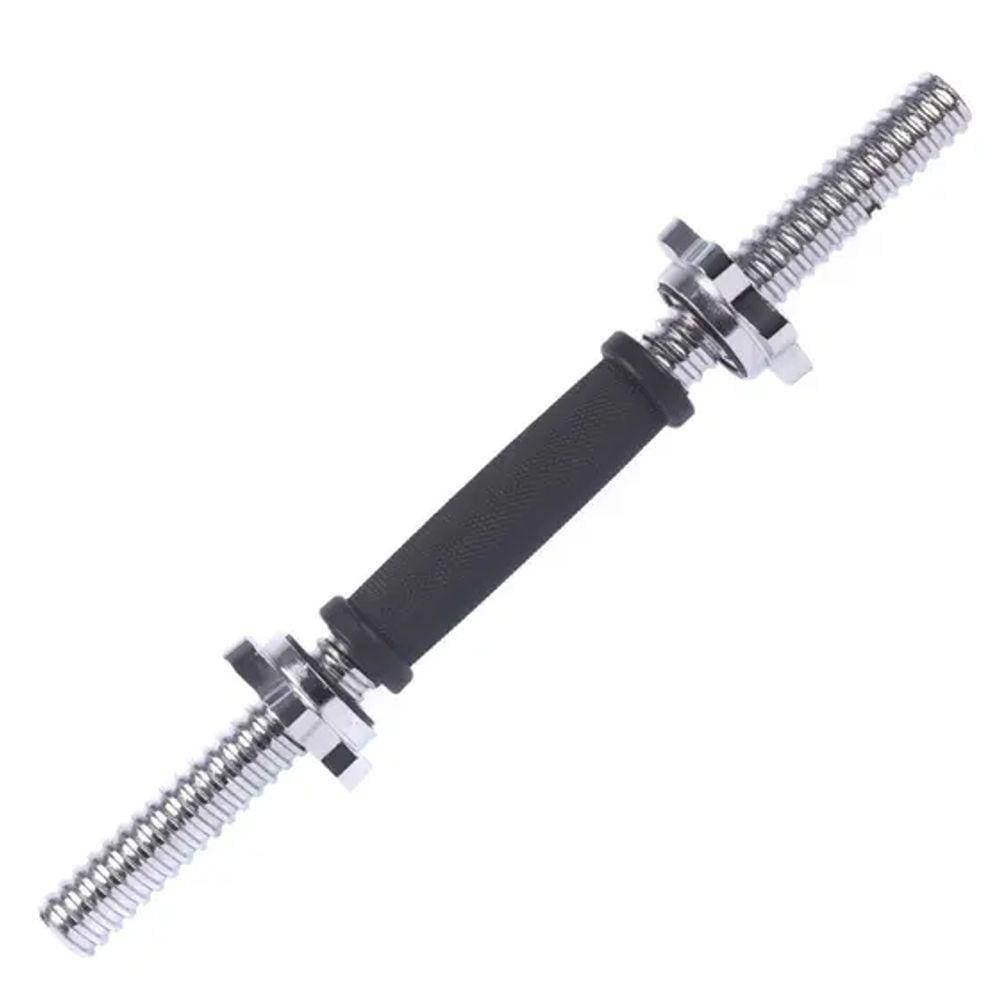 Barra Reta 40cm Emborrachada 2 Porcas Estrela 25mm - LiveUp