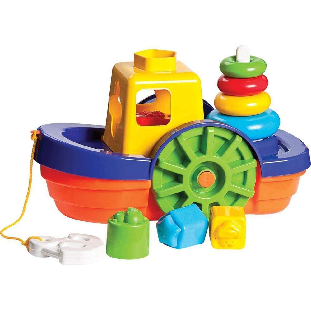 Brinquedo Didático Barco com Formas Geométricas da Mercotoys Ref 292