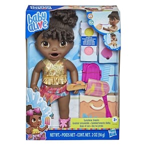 Baby Alive Core Dia Na Praia Cabelos Pretos F1682