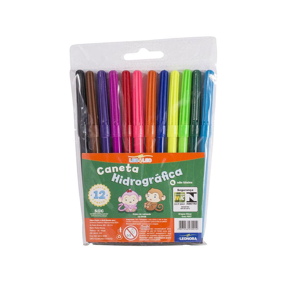 Hidrocor Leonora com 12 Cores