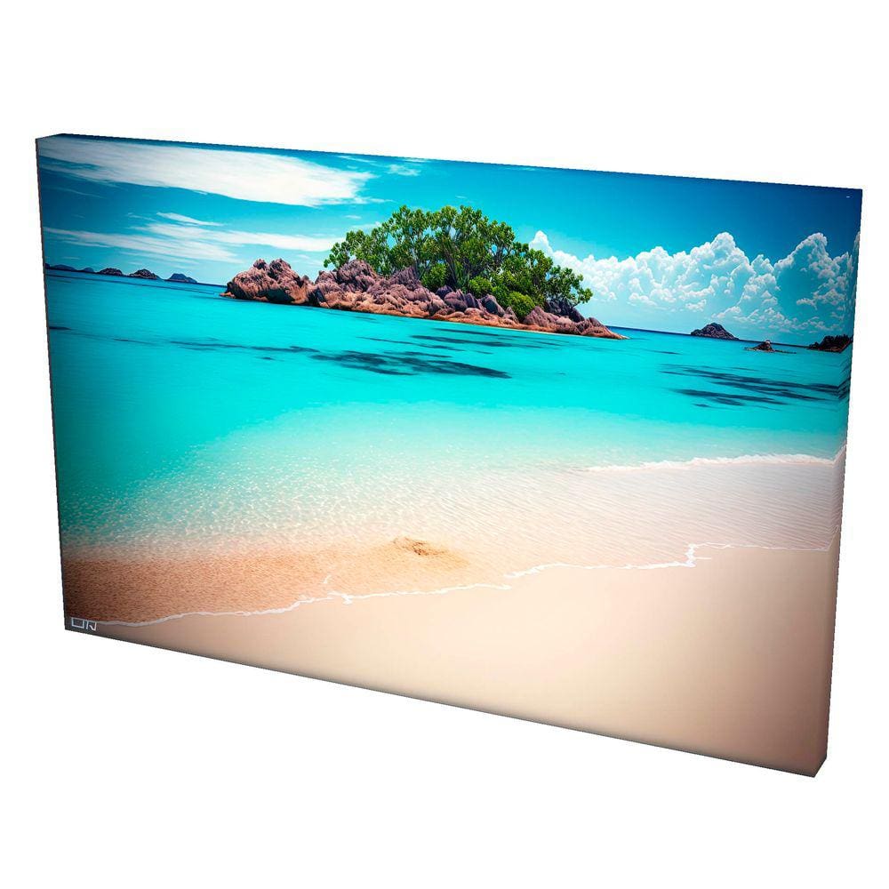 Quadro Decorativo em Tela com Borda Infinita Pequena Ilha