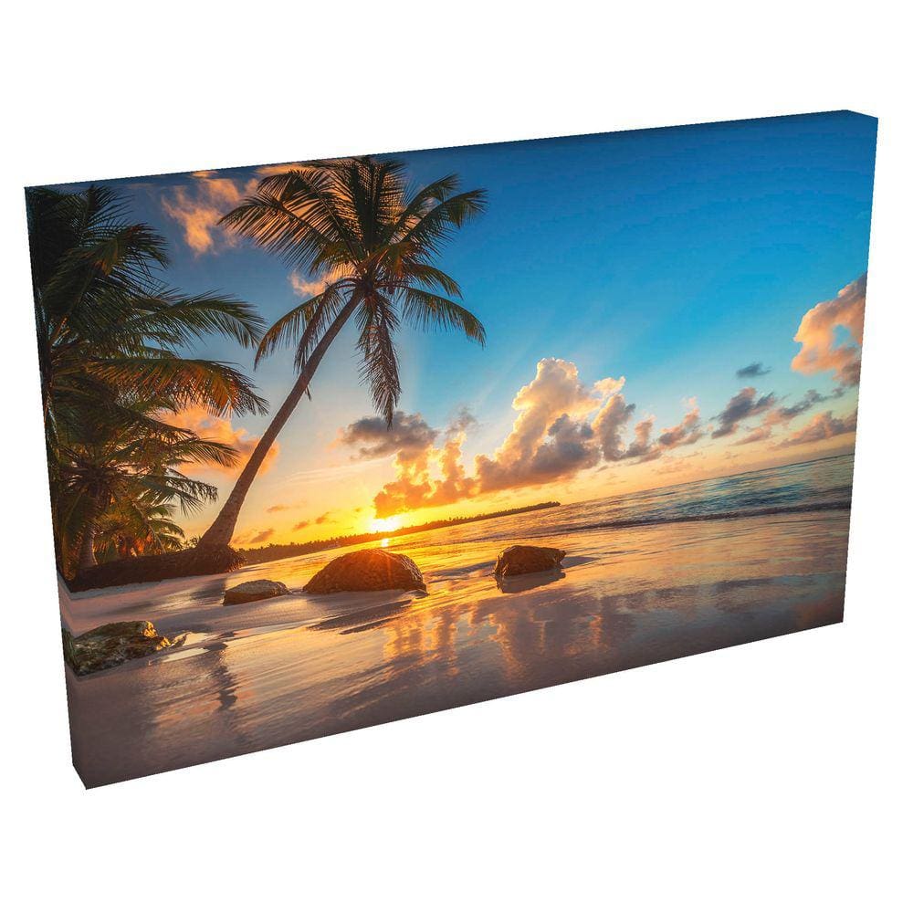Quadro Decorativo em Tela com Borda Infinita Punta Cana