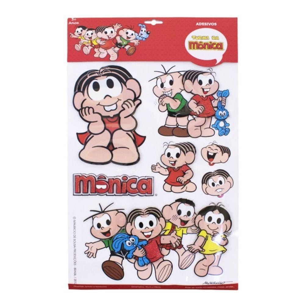 Adesivo Decorativo 3d Mônica - Turma Da Mônica