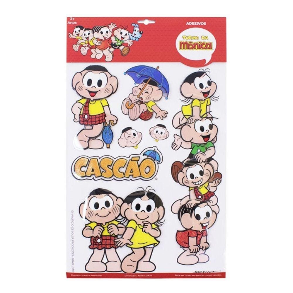 Adesivo Decorativo 3d Mônica - Turma Da Mônica