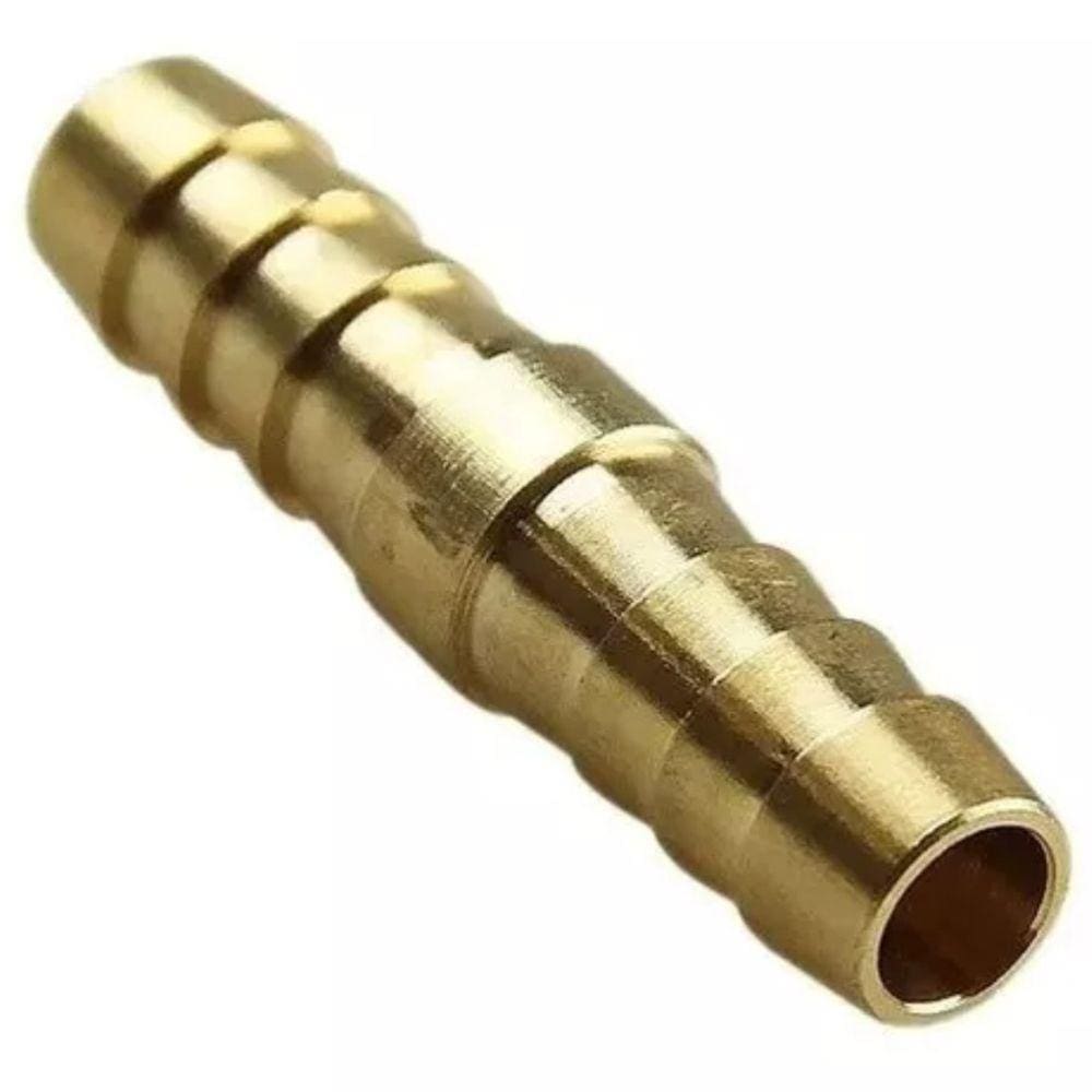 Emenda P/ Mangueira Latão 1/4" x 1/4" Garden