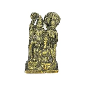 Escultura Deuses Indiano Sagrada Familia Shiva 2,8 Cm Metal