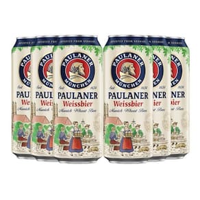 Cerveja Alemã Paulaner Weissbier Lata 500Ml 6 Latas