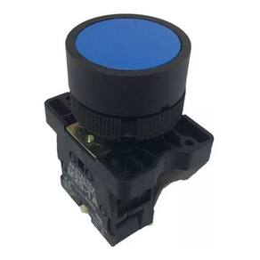 Botao Pulso Faceado Azul 22Mm Metaltex
