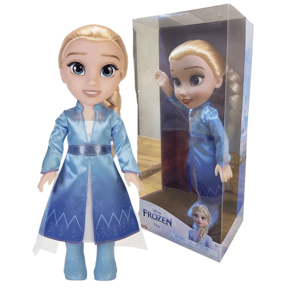 Boneca Frozen 2 Princesa Elsa Canta Vestido Acende Vinil Nfe