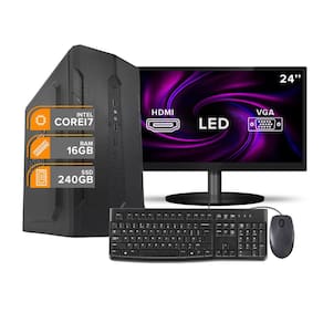 Computador Completo i7 6Ger 16Gb SSD240Gb Monit24