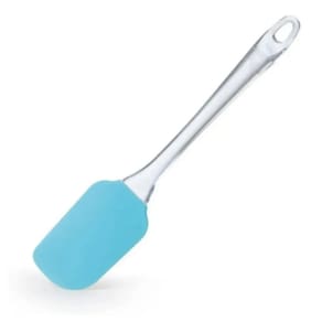 Espátula Em Silicone Cabo Acrílico P/ Bolos E Massas - Azul