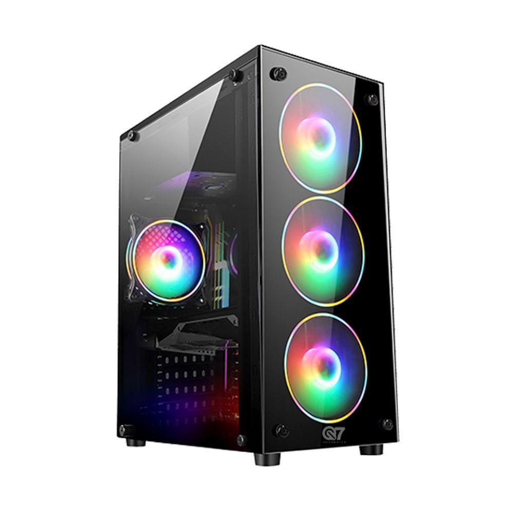 Pc Gamer Q7, Intel Core I7, 16GB, SSD 480GB, RX550, 4GB - Fonte 500w.