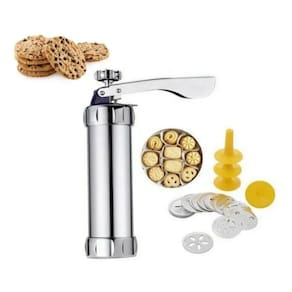 Maquina De Fazer Biscoito Bolacha Biscoiteira Decorador Inox
