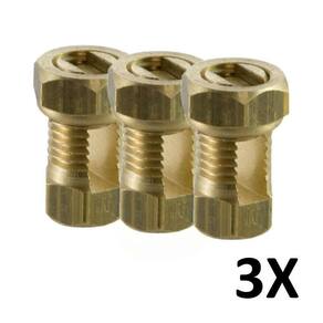 Kit 3 Conector De Pressão Parafuso Split Bolt Metálico 06Mm