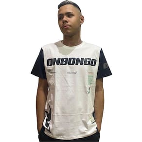 Camiseta Onbongo Kumo D752A Branco Preto