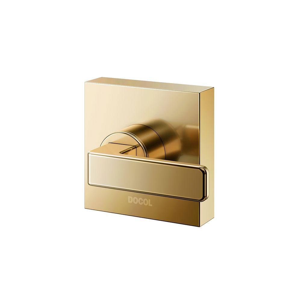 Acabamento para Registro Docol Stillo 824143 para Base Deca 1/2" 3/4" e 1" Ouro Polido