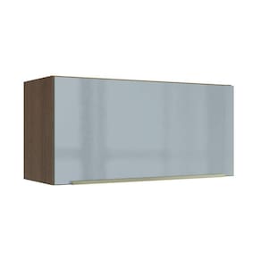 Armário Aéreo 70 cm 1 Porta Rustic/Cinza Lux Madesa
