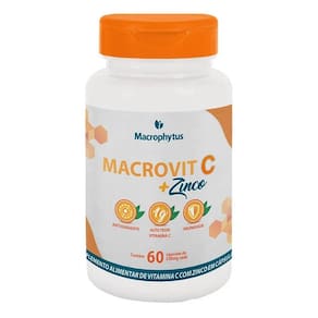 Macrovit C + Zinco 1g 60 cápsulas - Macrophytus
