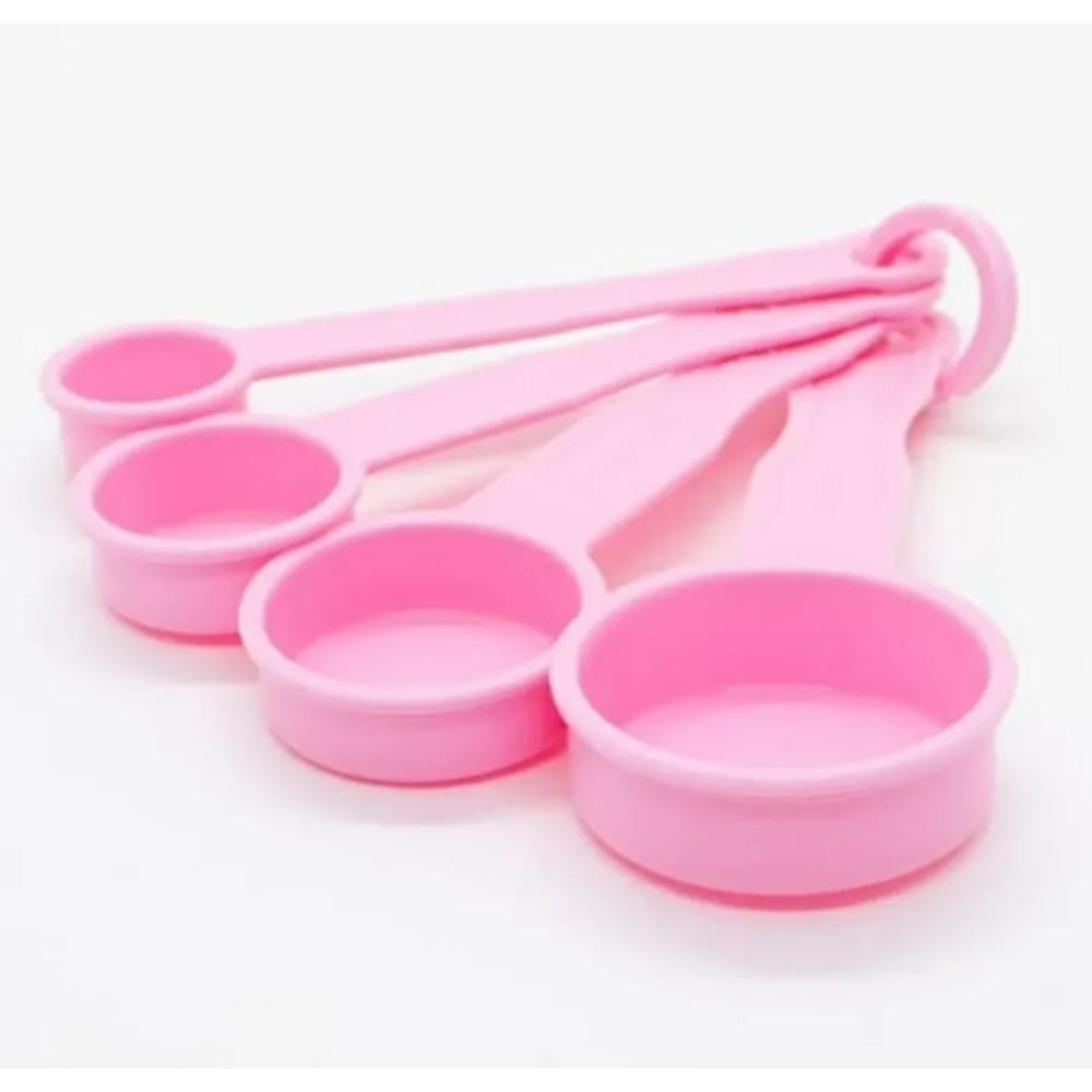 Jogo Colher Medidora Com 4 Peças Solrac Rosa
