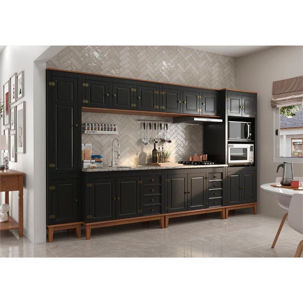 Cozinha Modulada 6 peças - Preto