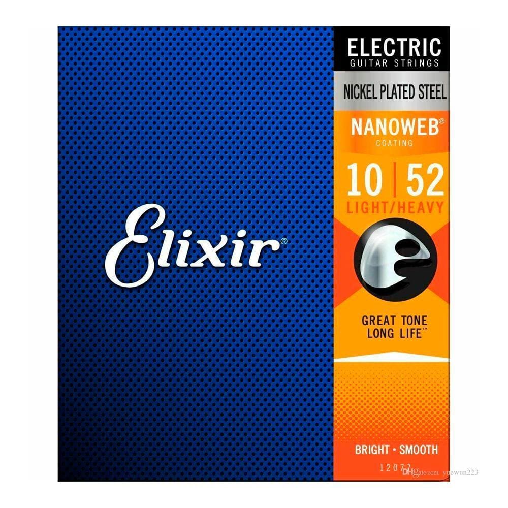 Encordoamento Guitarra 010 Light Heavy 12077 - Elixir