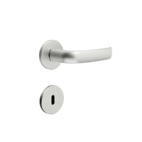 Fechadura Interna 720 Roseta Redonda - Cromo Acetinado