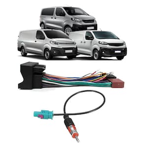 Kit Chicote de Ligação + Chicote Adaptador de Antena Scudo Jumpy e Expert