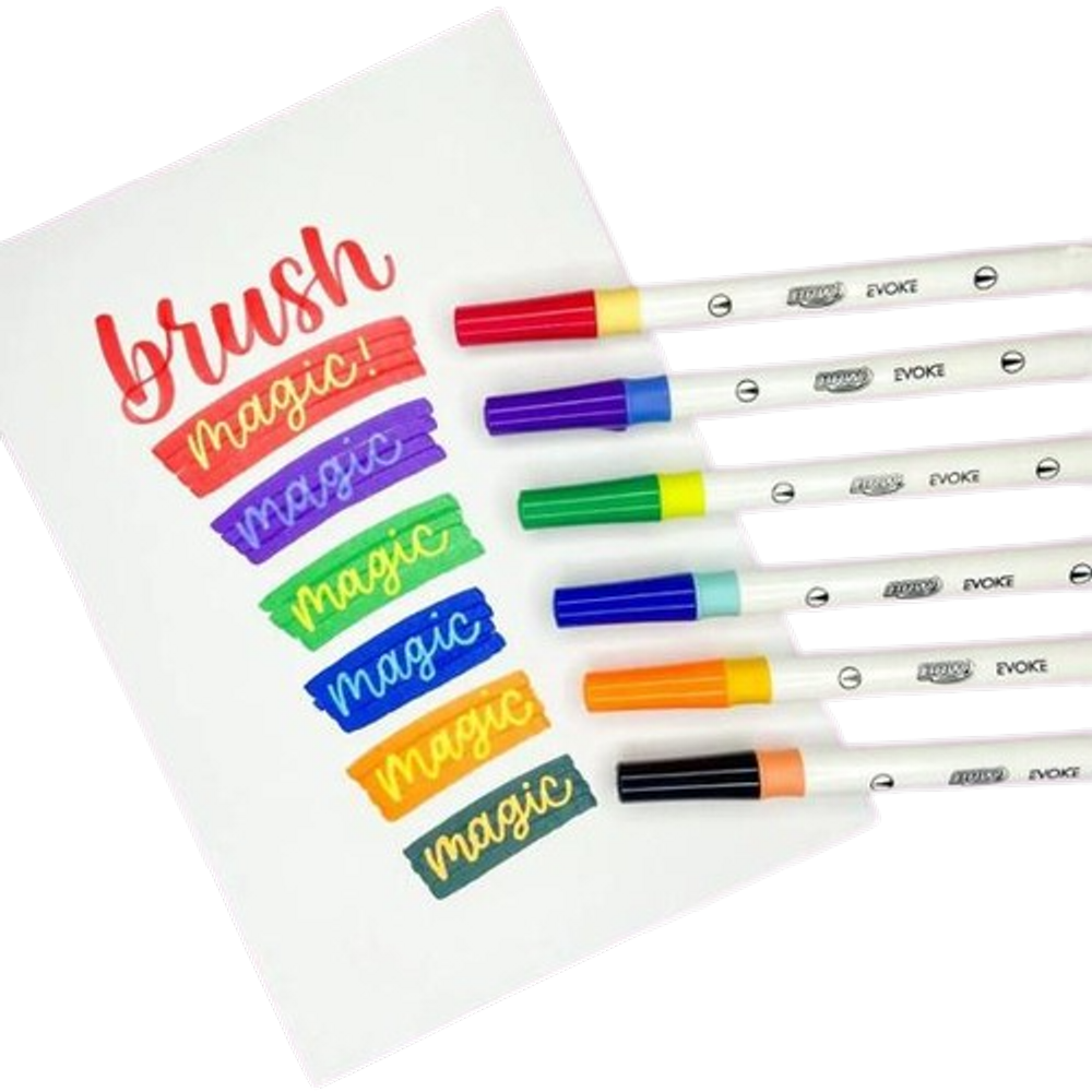 Marcador Dual magic Brush pen 6 cores que mudam BRW