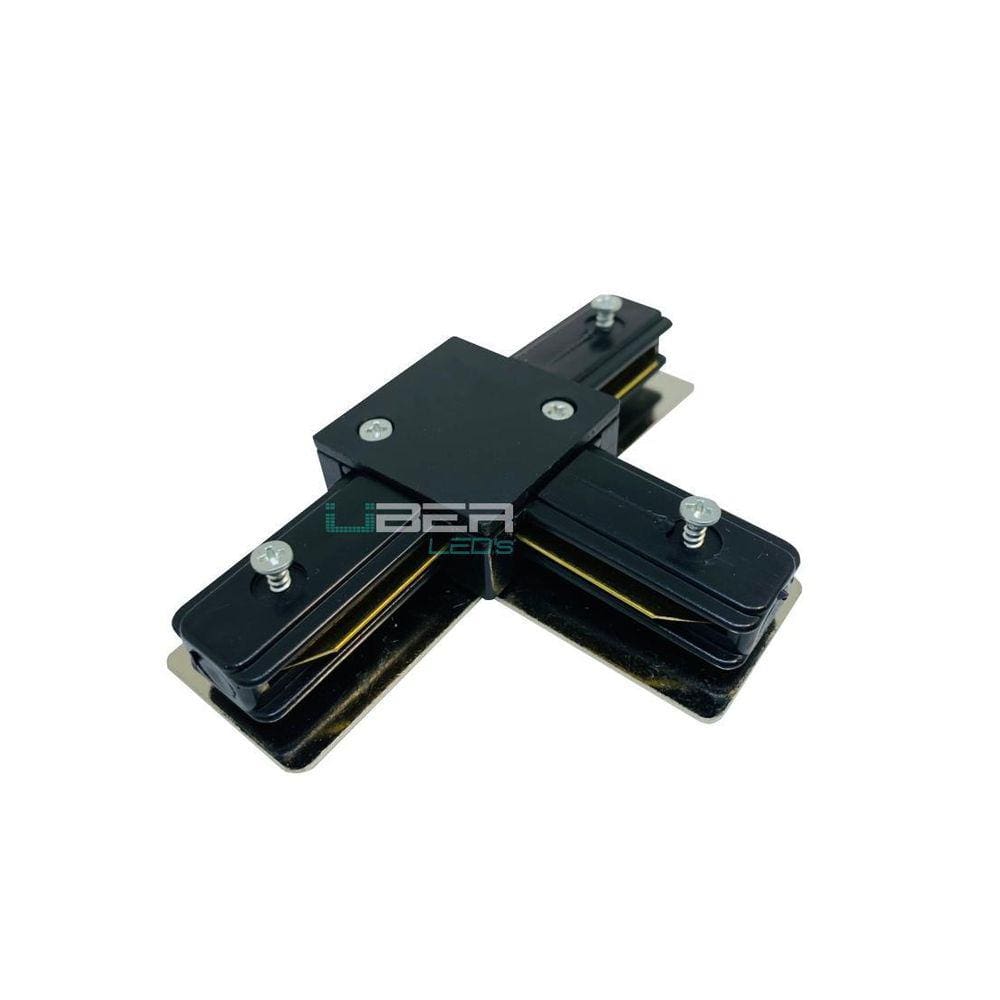 Conector Emenda T Para Trilho Eletrificado - Preto