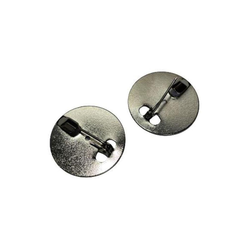 Base para Broche Níquel 25mm - 500 Unidades
