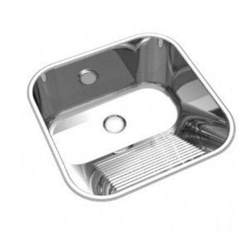 Tanque monobloco 56L aco INOX 304 Polido CT-60 Luxo MEKAL 600x500x285mm