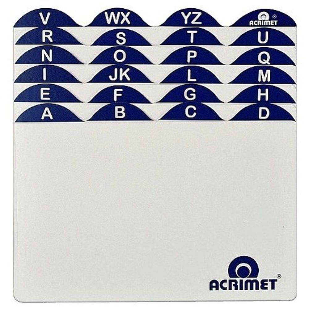 Índice Alfabético Az 4x6 P/ Fichário Mesa Organizador Fichas