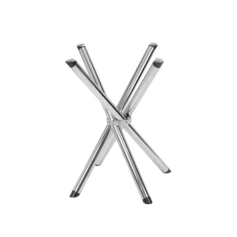 Base de Mesa de Jantar ou Cozinha pé Palito para 4 lugares Cromada