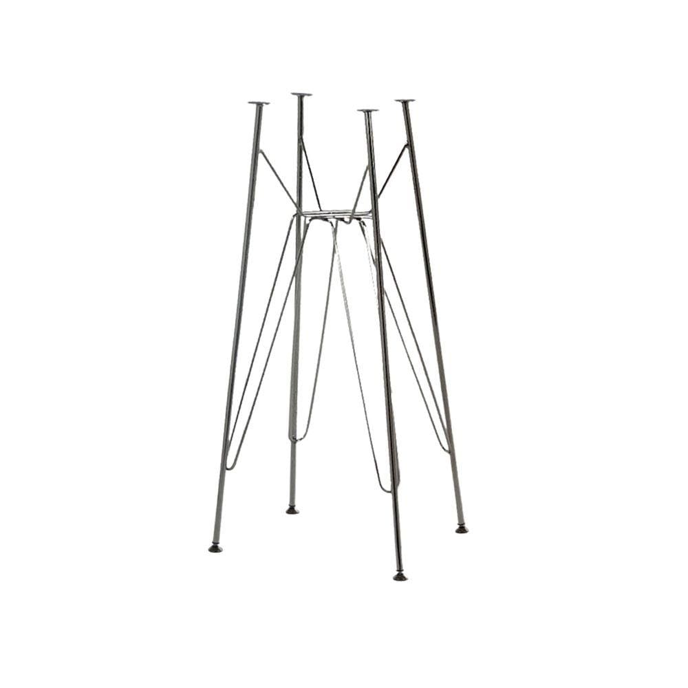 Base de Mesa Eames Bistrô Alta Ferro Eiffel Cromada