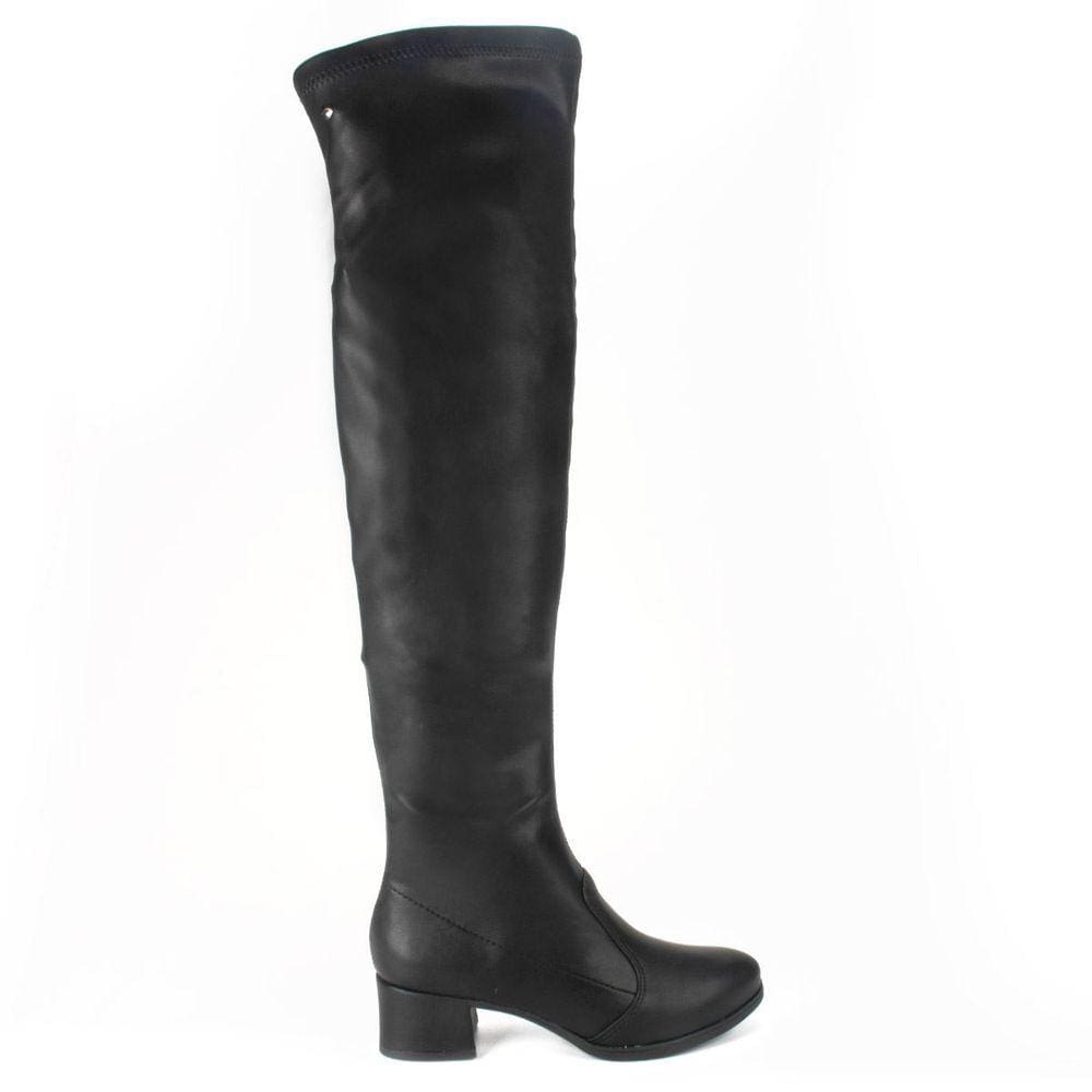 Bota Feminina Casual Over The Knee Salto Bloco Baixo Dakota G9011