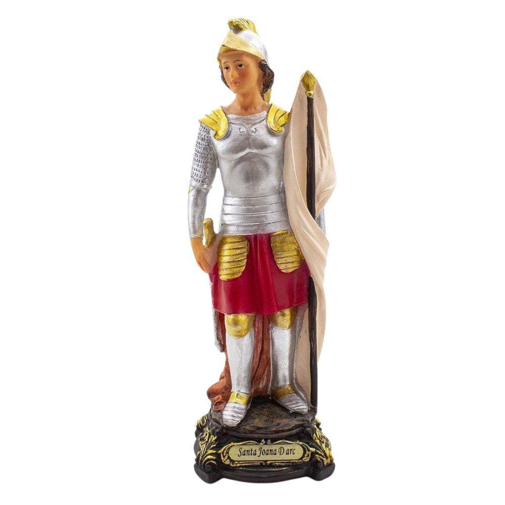 Imagem Santa Joana D`Arc Importada Resina 22 Cm