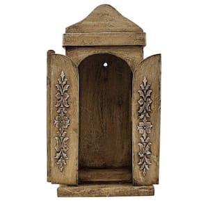 Oratório Capela Com Porta Mdf 33 Cm