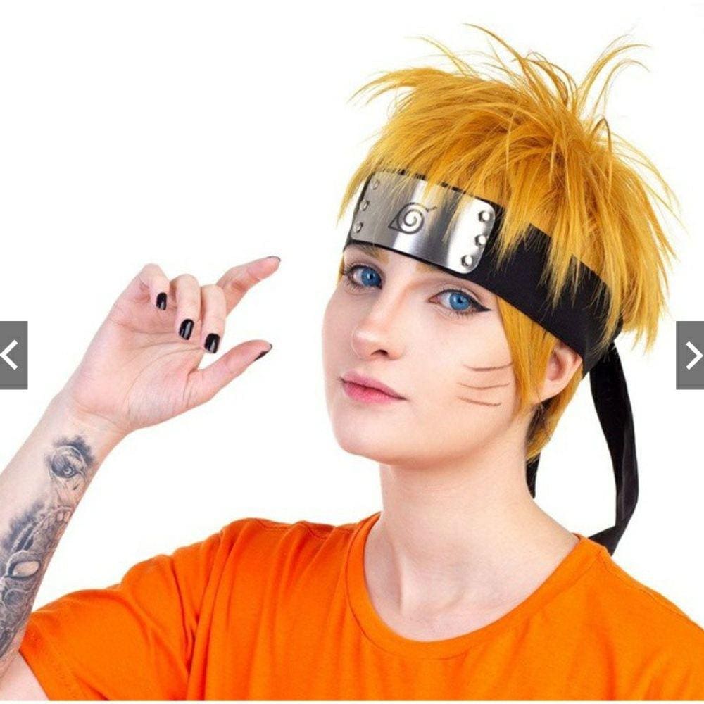 Kit bandana aldeia da folha preta + acessórios minato 4º hokage em Promoção  na Americanas