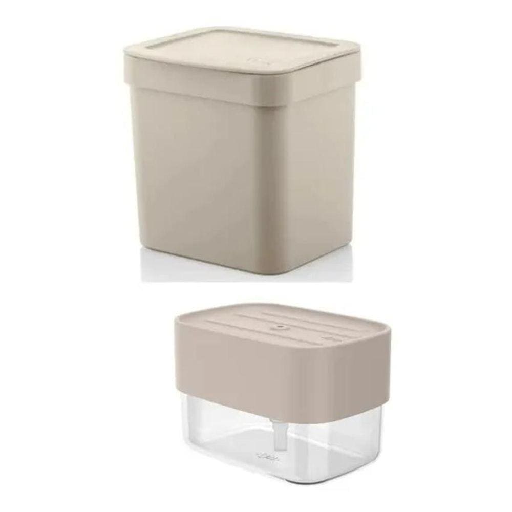 Porta Detergente Esponja Sabão Liquido Pia + Lixeira 2,5L
