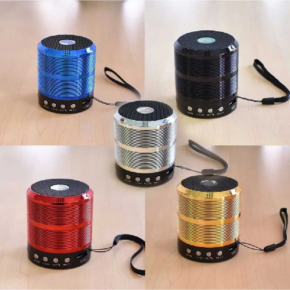 Caixa De Som Portátil Bluetooth Com Rádio Fm Cartão SD Usb Mp3 Sem fio Pequena