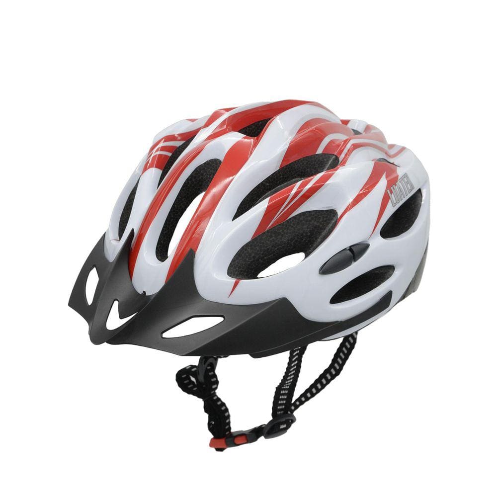 Capacete De Bicicleta Br 101 Speed Branco/Vermelho Regulagem