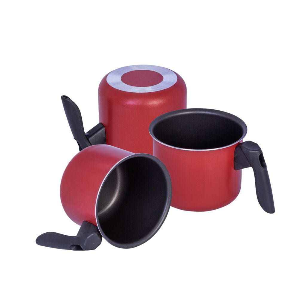 Canecão Antiaderente Jogo Leiteira Fervedor 12cm/ 14cm/ 16cm