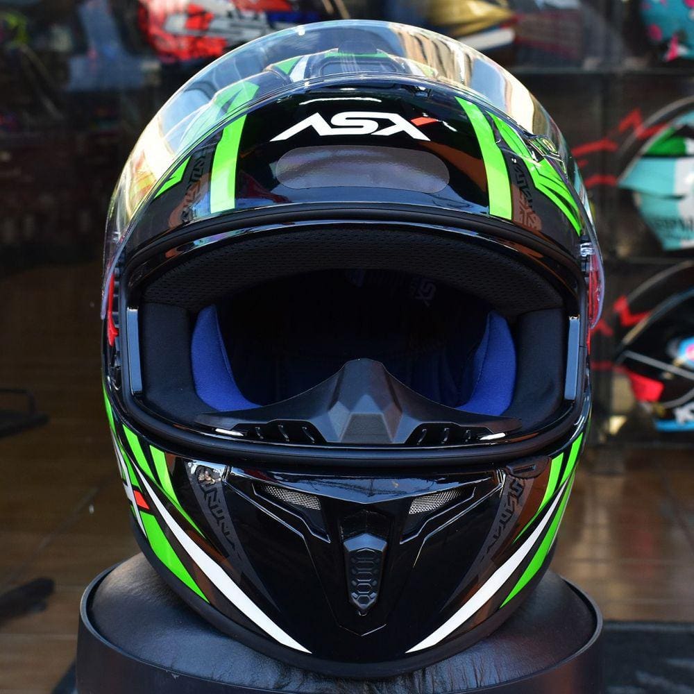 Capacete Masculino Fechado Asx Vector Verde | Ponto