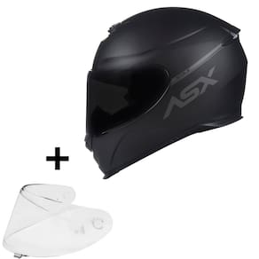 Capacete Masculino Feminino Asx Eagle Preto Fosco + Viseira