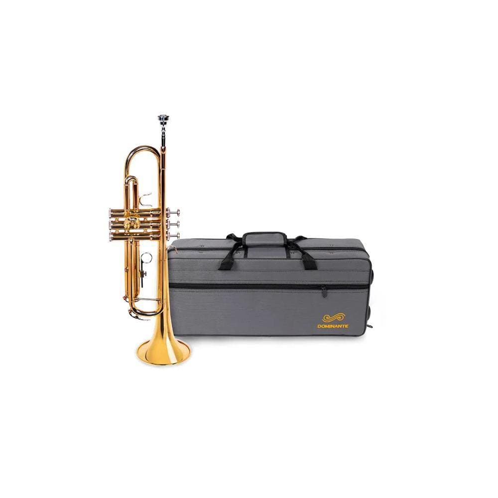 Trompete Bb Dourado Laqueado - Dominante