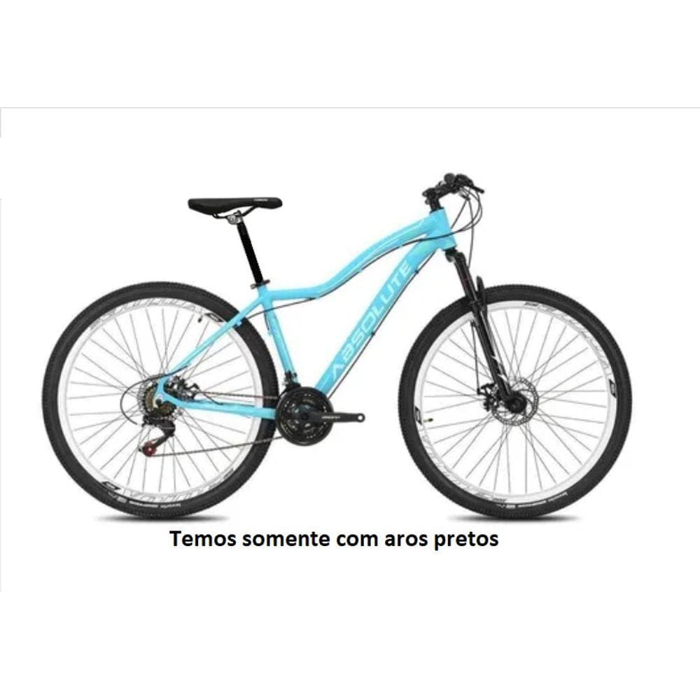 Bicicleta Feminina Aro 29 Absolute Hera 24v Freio a Disco Garfo Com Suspensão Mtb 29 Alumínio - Azul