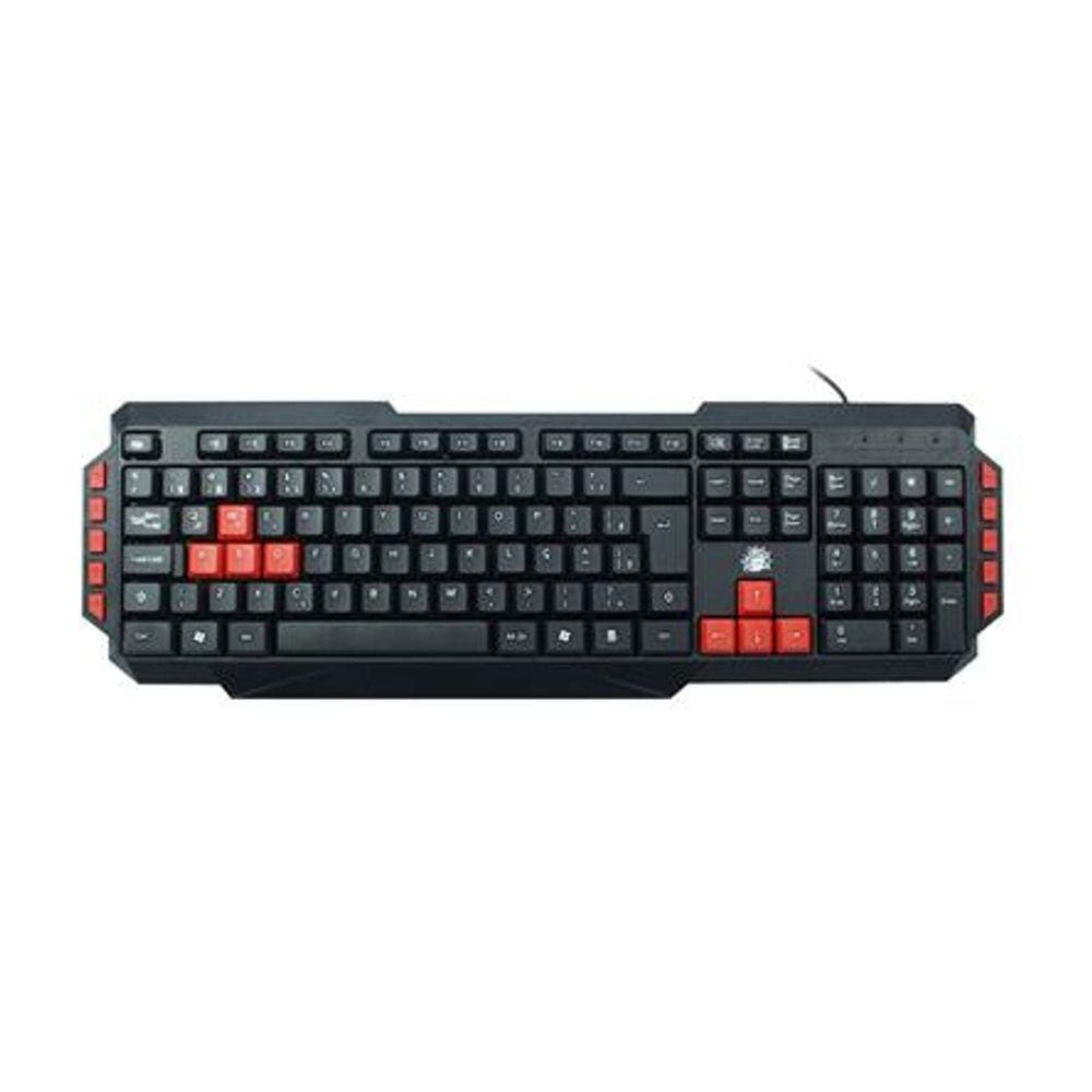 Teclado Gamer Start TG-03R 5+ 2.0 Preto/Vermelho USB ABTN2