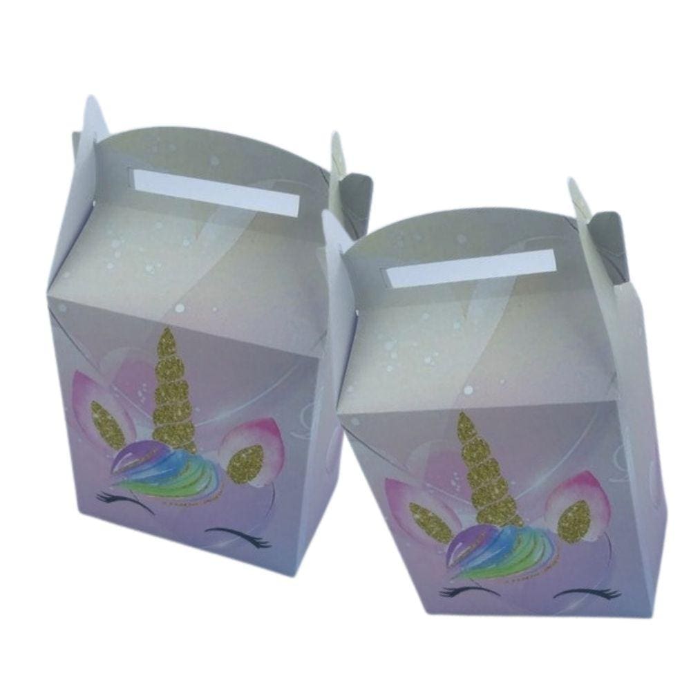 30 Caixa Maleta Unicornio Olhinho