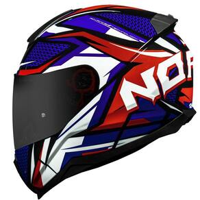 Capacete Norisk Razor Speedmax Azul Vermelho Branco